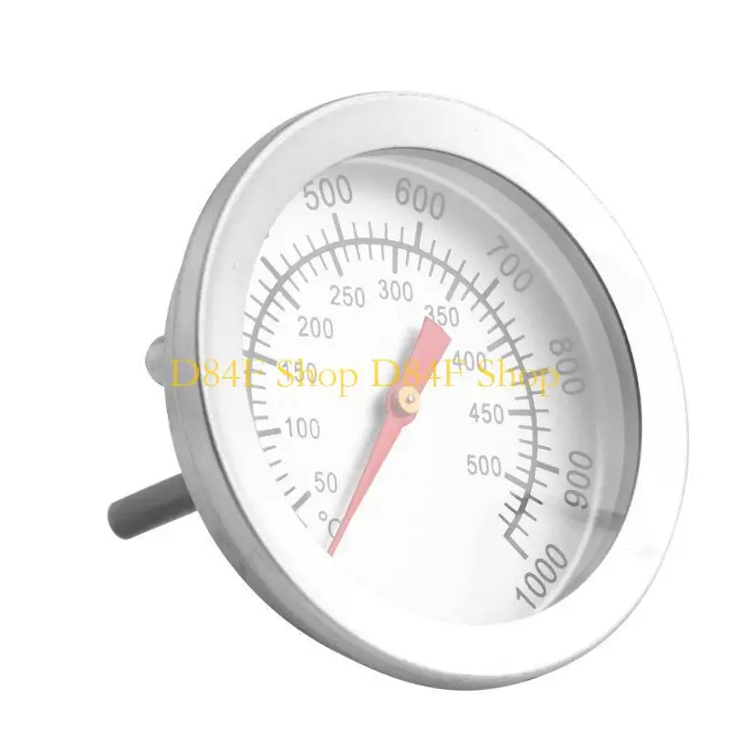 D84F Stainless Steel Barbecue BBQ Smoker Grill 50-500℃ Thermometer Temperature Gauge