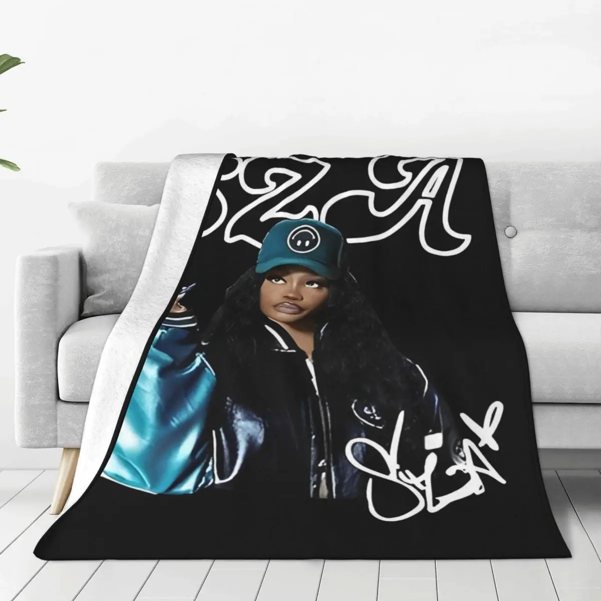 

Rapper SZA Ctrl SOS Album Blanket Cover Fleece Super Soft Throw Blankets for Home Couch Bedspread