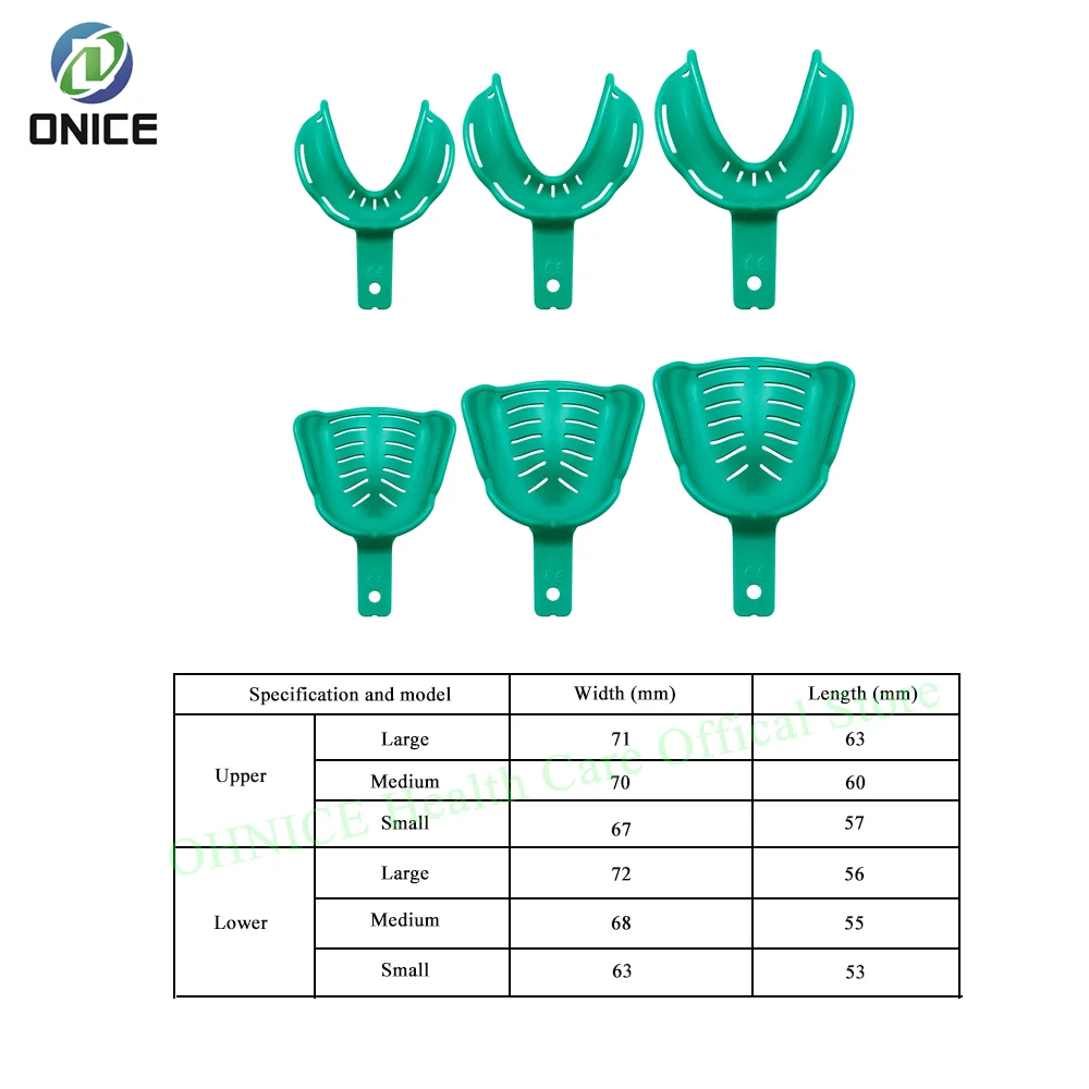 

6 шт./компл. стоматологические слепочные лотки, термопластичные, с полным ртом, съедобная щелепа, слепочный лоток, стоматологическое лабораторное оборудование, стоматологические инструменты