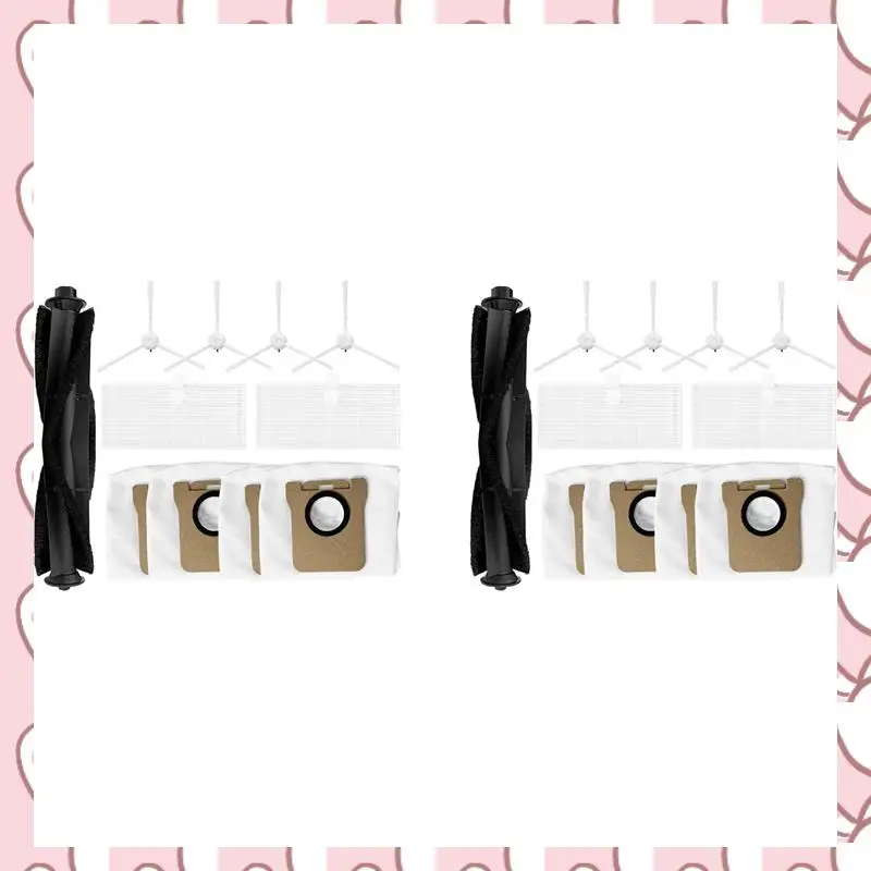 

HHTL 2 комплекта для Ultenic T10 Pro, основная боковая щетка, фильтр Hepa, мешок для пыли, аксессуары, запасные части