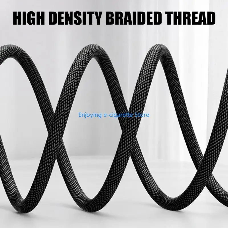 Light USB-A to Type C Cable with Fabric Cover for Bedside Use 100/200cm Y4QF