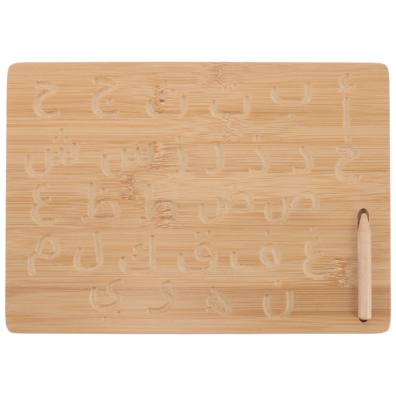 

1pcs Wood Calligraphy Board Grooved Design Letter Writing Practice Montessori Manipulatives Kids Early Education Toys
