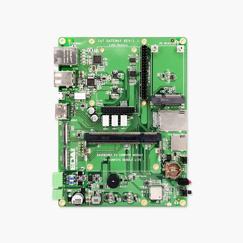 Carte IoT Gateway V1.1 6 000, applicable à une gamme complète de Raspberry Pi Compute Tech 3 CM3 +/CM3 Lite