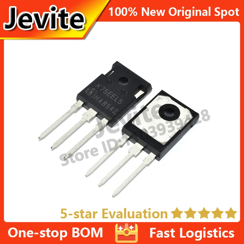 

Jevite 100% New Original electronics Controller K75EEL5 IKW75N65EL5 650V 75A TO-247 Triode IGBT Transistor