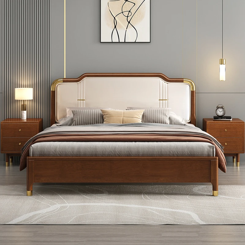 

Adults Frame Double Bed Mattresses Covers Bunker King Double Bed Headboards Wooden Letto Matrimoniale Furniture