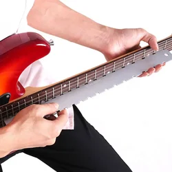Stainless Steel Guitar Neck Fluted Straight Edge Ruler Guitar String Level Folk Electric Bass Guitar Neck Ruler Body Measurement