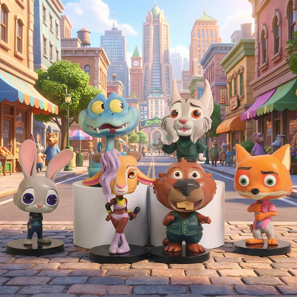 Heißer Film Serie Verrückte Tiere Q Version Anime Action-figuren PVC Sammlung Ornamente Modell Spielzeug Kreative Zubehör Geschenke Spielzeug