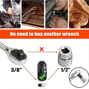 Impact Socket Adapter and Reducer Set, Drill Extension, Turns Power Drill, at high speed, Nut Driver, 1/4, 12pcs 10 Main Sales Adapter for Drill - №4