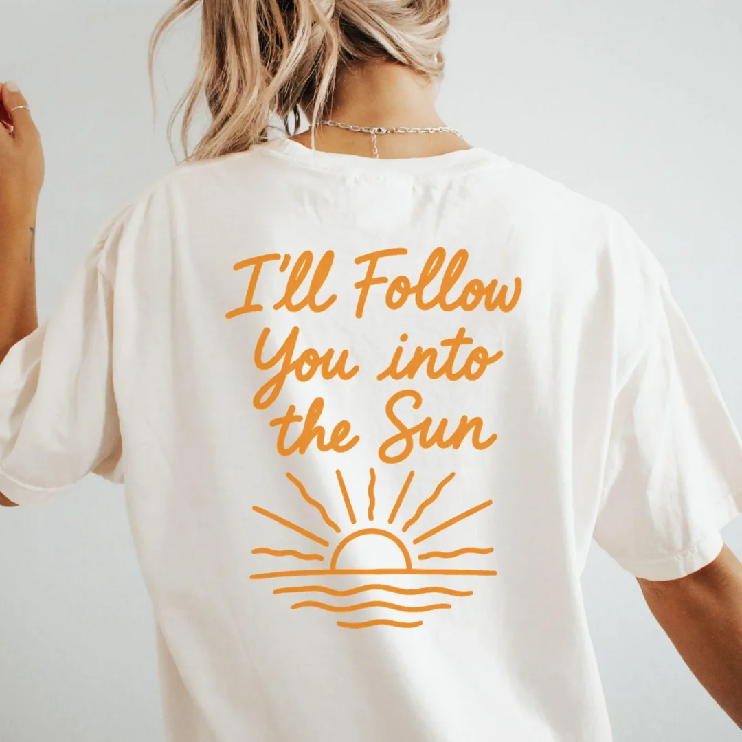 I'll Follow You Into The Sun Army T-Shirt aus Baumwolle, KPOP-Fan-Konzert-Outfit, Sommer-T-Shirt für Herren, Kinderkleidung, T-Shirt für Damen, Y2k ﻿ – Detail 2