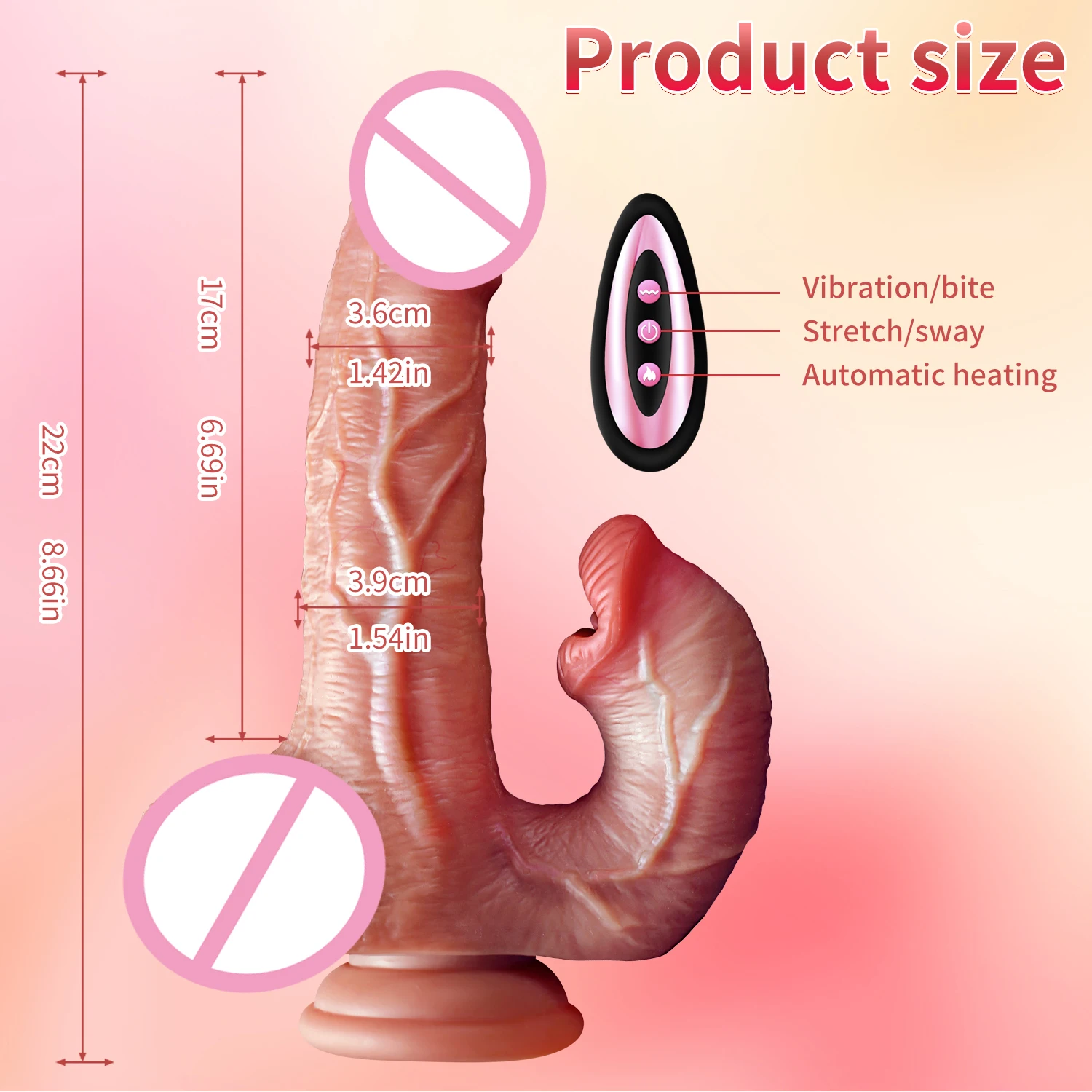 واقعية دسار الجة ساخنة هزاز المكونات الشرج الاهتزاز تلسكوبي قضبان اصطناعية الإناث متعة شفط كأس الجنس لعب للنساء #5