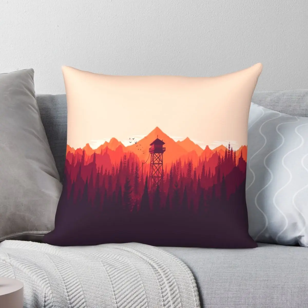 

Наволочка для автомобильных часов Firewatch, из полиэстера и льна