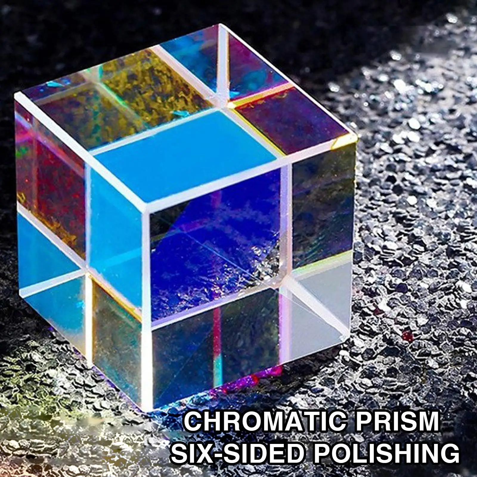Optical Glass X-cube Dichroic Cube Design Cube Prism RGB Combiner Splitter Educational Gift Class Physics Educational Toy