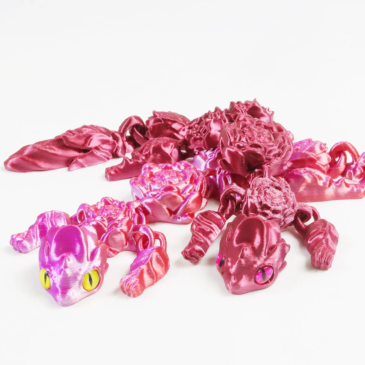 Neue Lotus Drache Spielzeug Statue 3D Druck Spielzeug Simulation Tier Drachen Modell Gelenke Bewegliche Desktop Dekoration Kleine Ornamente