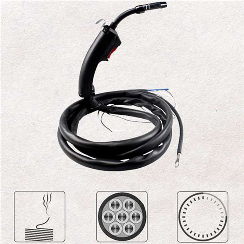 

AA49 2X Mig Welding Machine/Equipment Accessories Binzel 14Ak Welding Torch For Mig Welding Equipment With 4M Cable