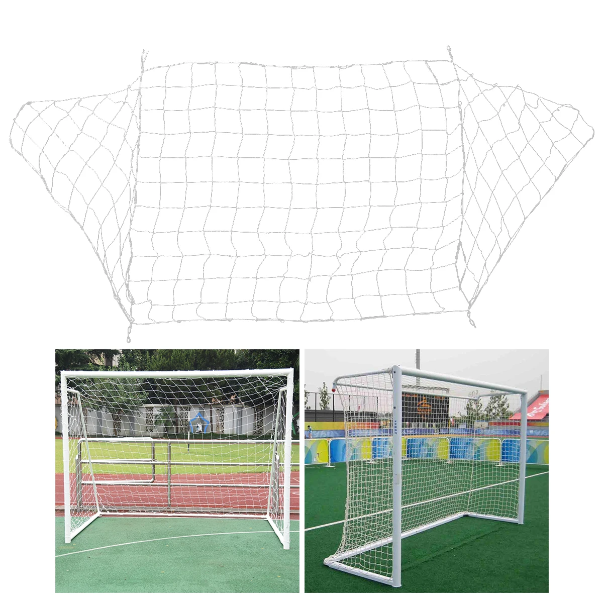 トレーニングとスポーツの練習のための柔軟で耐久性のあるポリプロピレンサッカーネット