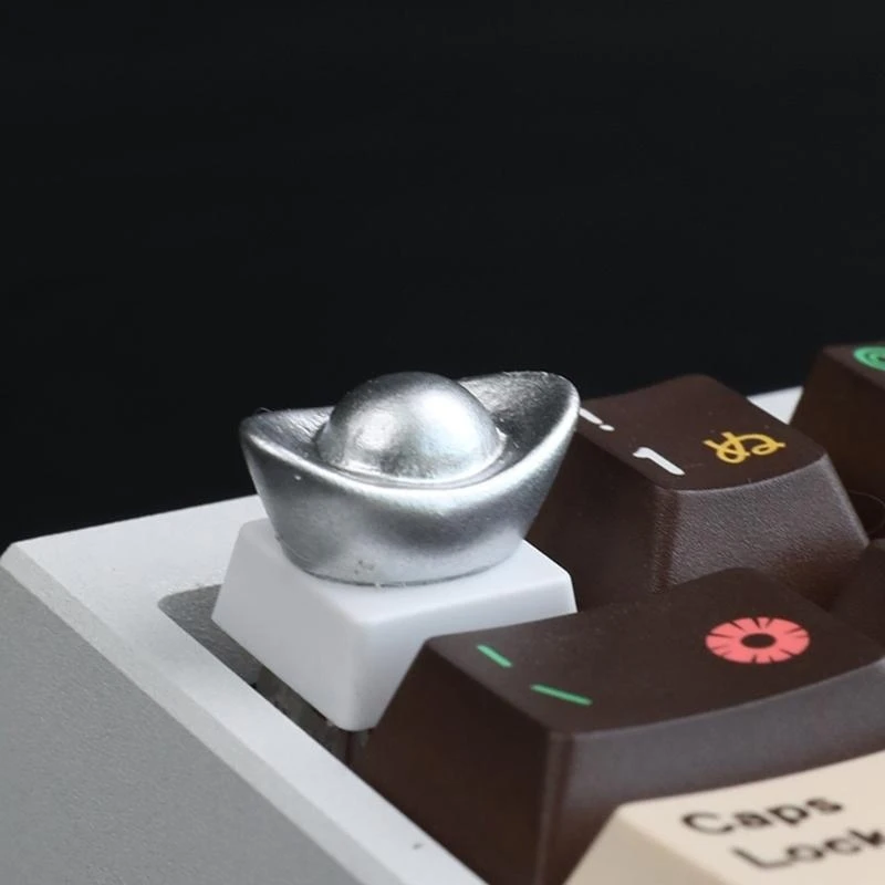 3D -смола Keycap Golden/Silver Dollar Form