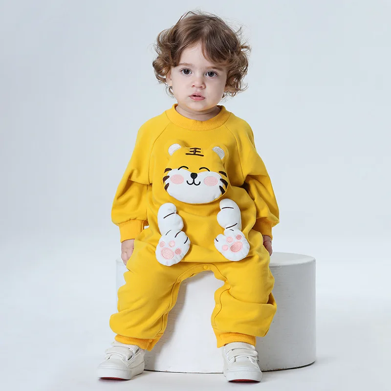 Lovely Tiger Baby Clothes Boys Girls Rompers Onesie Cotton Long Sleeve Newborn Baby Bodysuit 0-3 Years Children\'s Jumpsuits