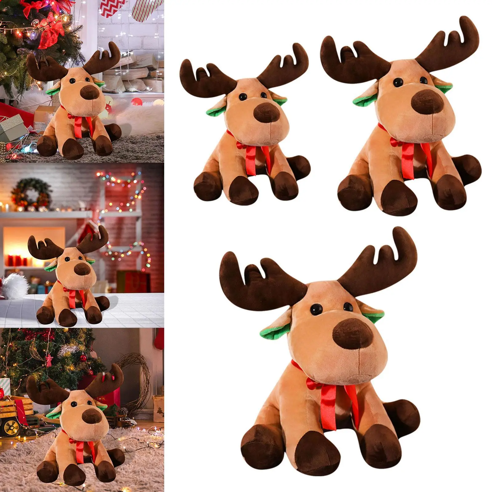 クリスマスヒル、クリスマスレノテディおもちゃ、漫画テディ動物、テディ人形、ベッド