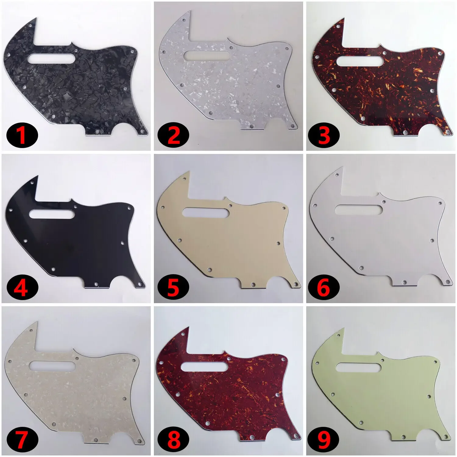 New product Guitarra Pickguard 9 Screw Hole Jazz Guitar Pickguard Scratch Plate