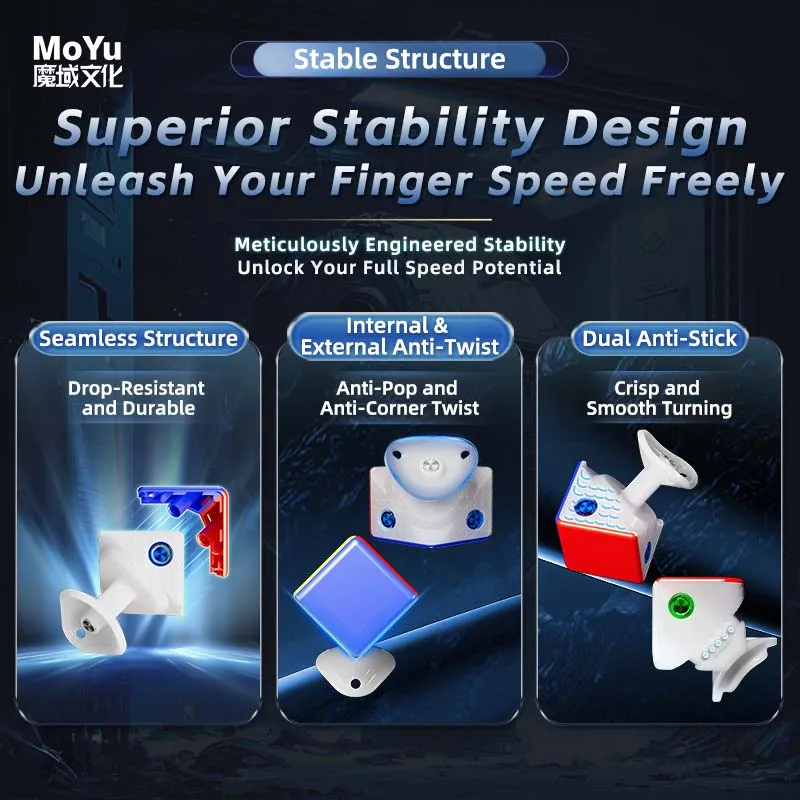 Moyu Weilong WRM V11 20M Maglev Ball-Core UV 3X3 Magnetic Magic Speed Cube Fidget Toys Weilong V11 Maglev Cubo Magico Puzzle