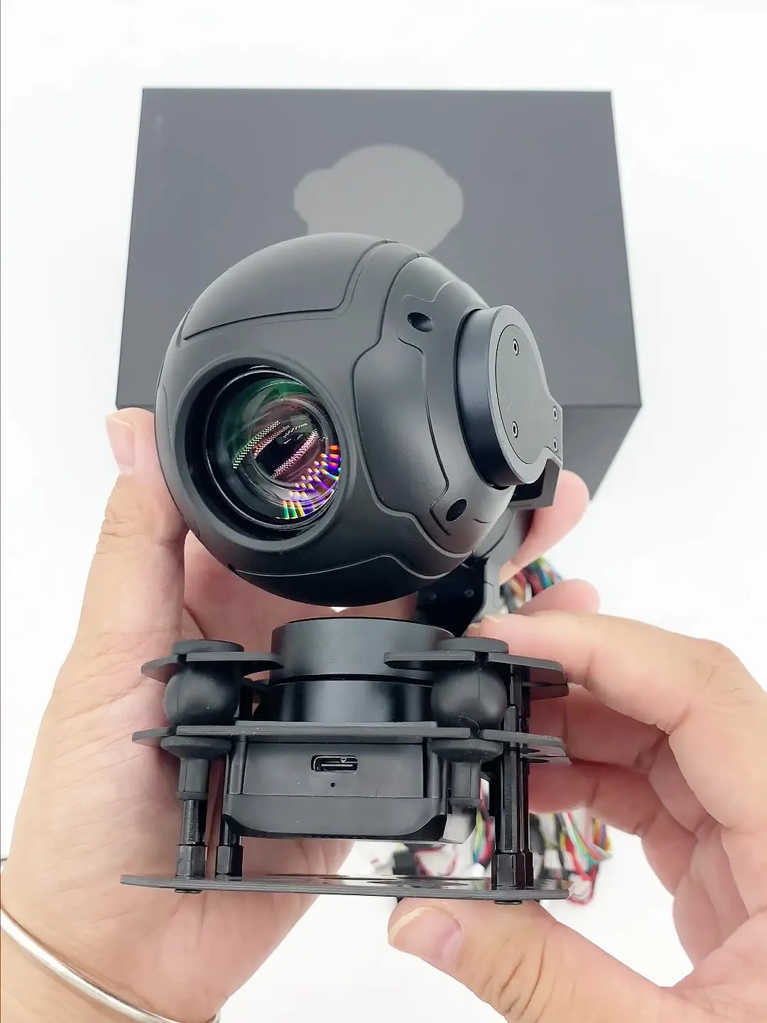 SY ZR10 Ptoelectronic Pod with 2K PTZ Camera 30x Hybrid Zoom Starlight Night Vision for Dr-ones Accessories Model Dro-ne