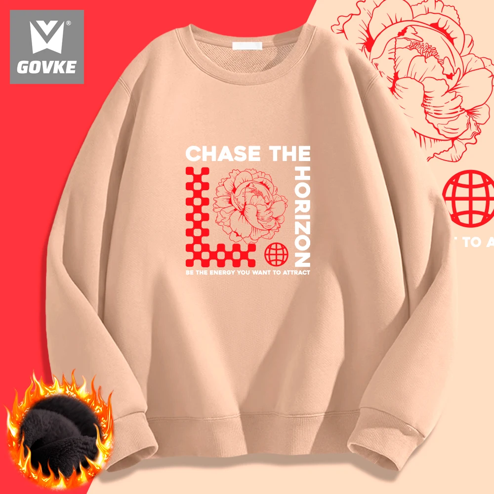 

Chase The Horizon Journey Trend Brand Man's Clothes Printed Men's Hoodless New Style Wild Style Hoodless Sweatshirts