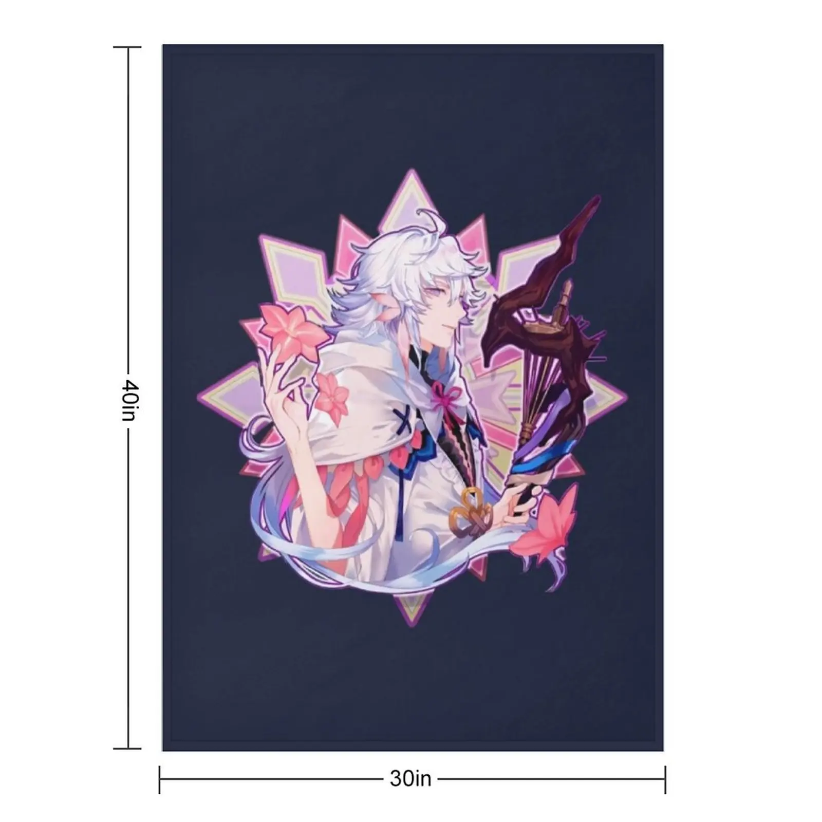 Fate grand order Merlin Mage of Flowers Throw Blanket Summer Camping Thin Blankets For Bed warm for winter Polar Blankets