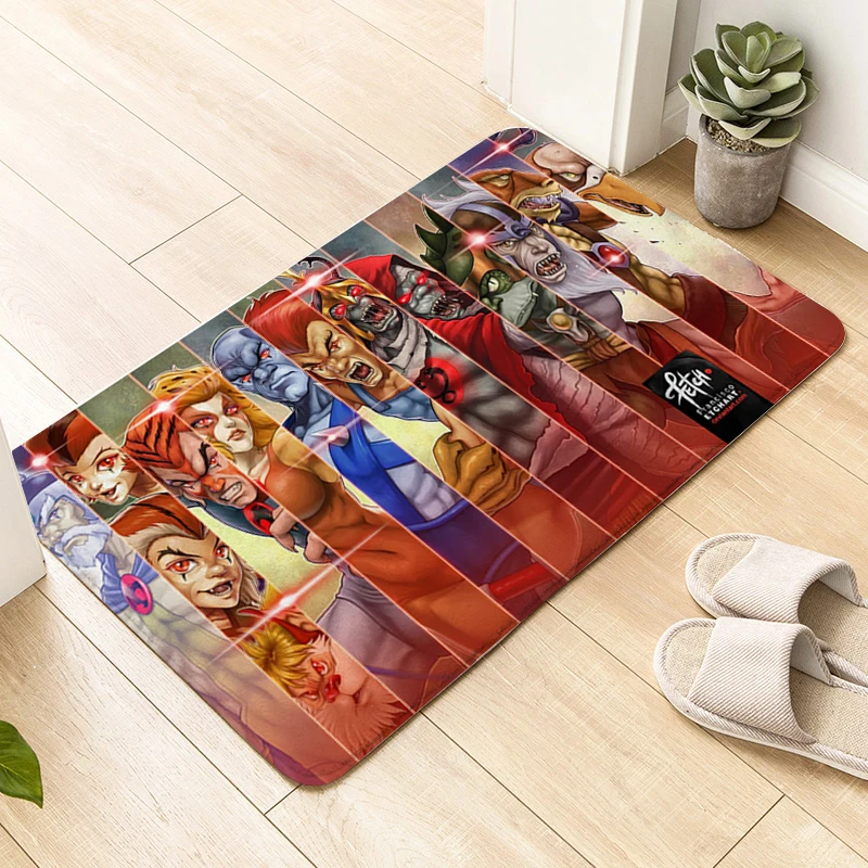 

Waterproof Bathroom Mat D-Thundercats Carpet Entrance of House Living Room Kitchen Rug Slip-resistant Hallway Custom Doormat