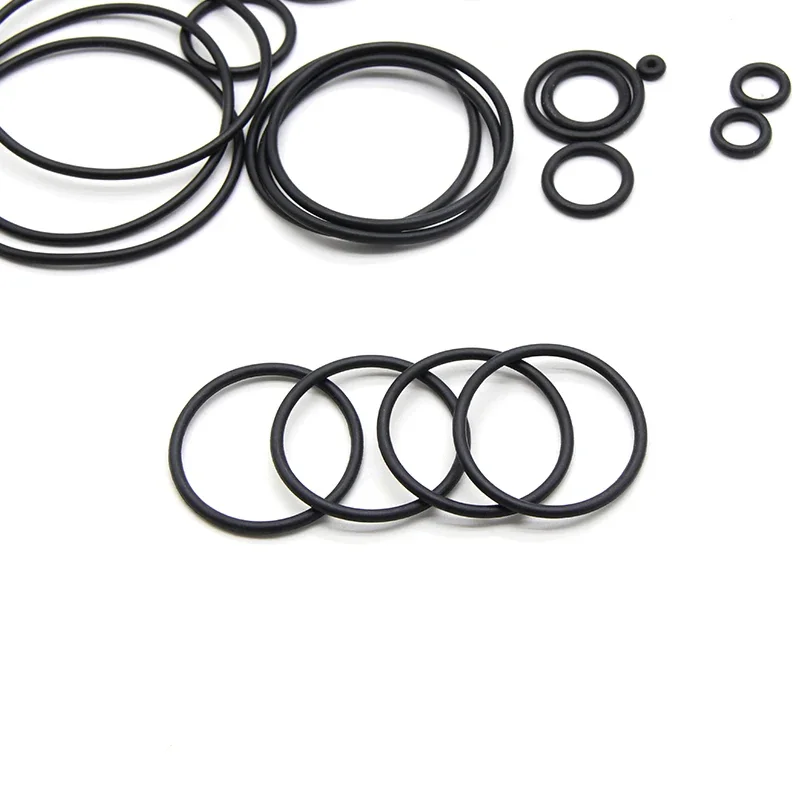 10Pcs NBR O Ring Seal Gasket Thickness CS 2.4mm OD 6~190mm Nitrile Butadiene Rubber Spacer Oil Resistance Washer Round Shape