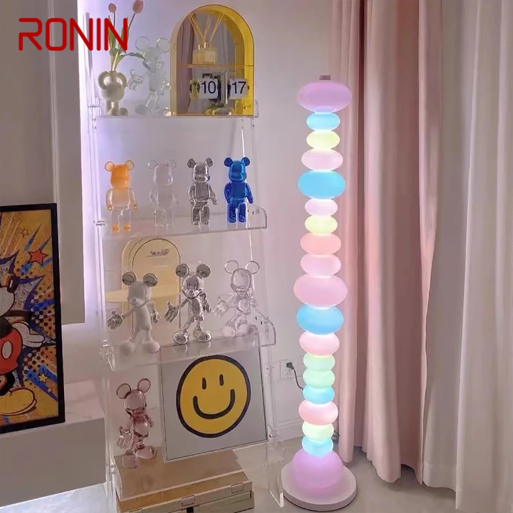 RONIN Nordic Children Floor Lamp Color Modern Family Iiving Room Bedroom Creativity LED Decorative Atmosphere