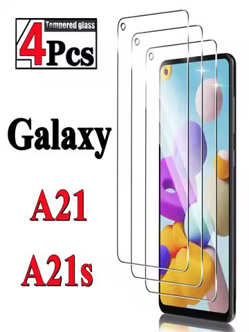 1/4 piece for Samsung Galaxy A21 A21s tempered glass high-definition anti drop function intelligent screen protector glass film