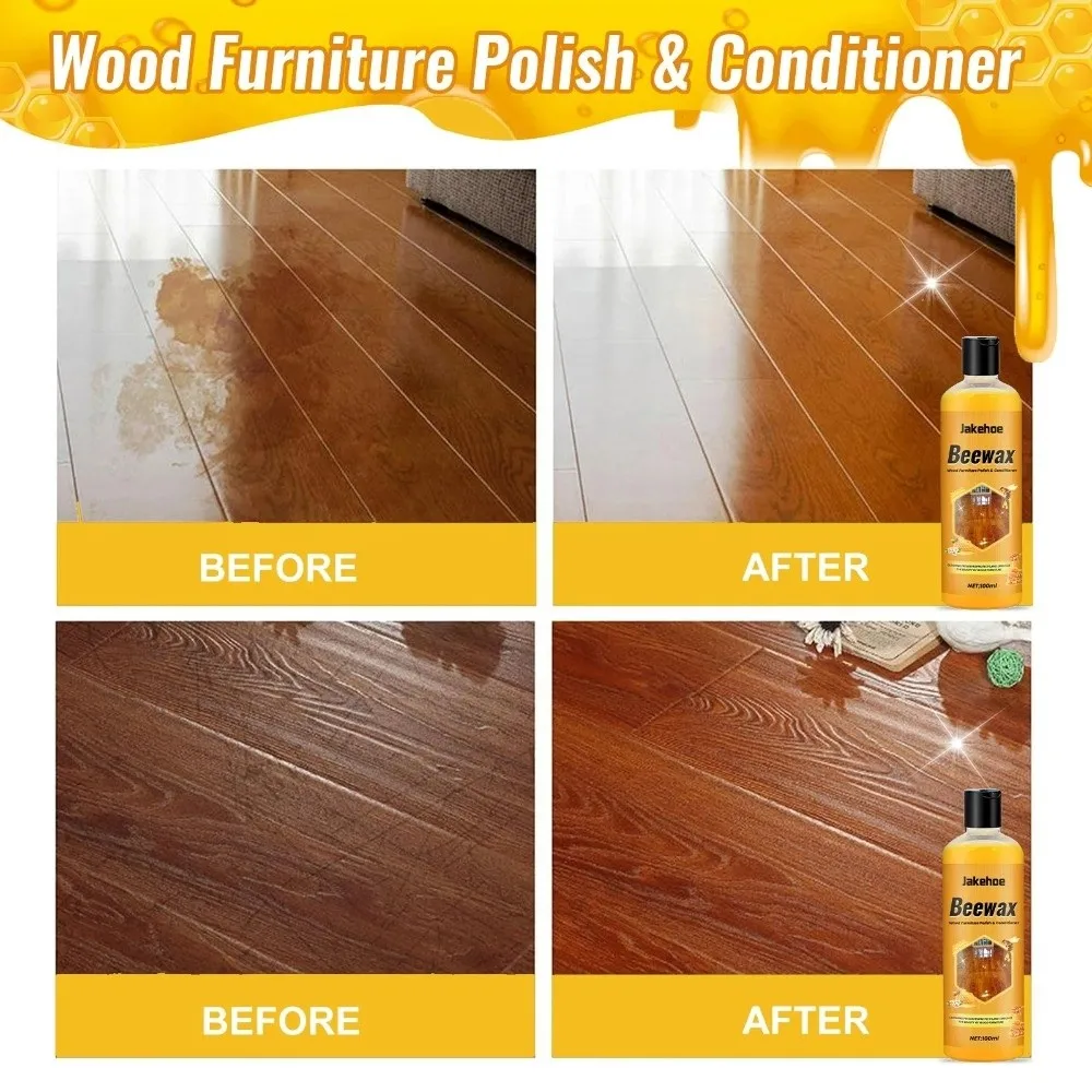Natural 100ml Bees Wax Floor Cleaner Stain Prevent Prevent Moisture Furniture Polish Long Lasting Insect Cleaner for Home