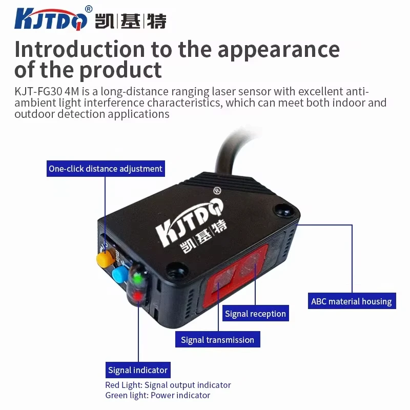 TOF Laser Photoelectric Sensors High Quality Photoelectric Proximity Sensor