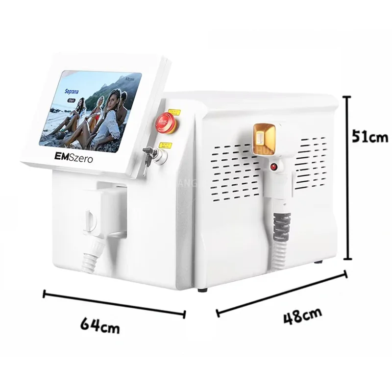 Macchina intelligente per la depilazione del Laser a diodi a 3 lunghezze d'onda per tutti i sistemi di raffreddamento del punto di congelamento dei capelli di colore indolore per sempre