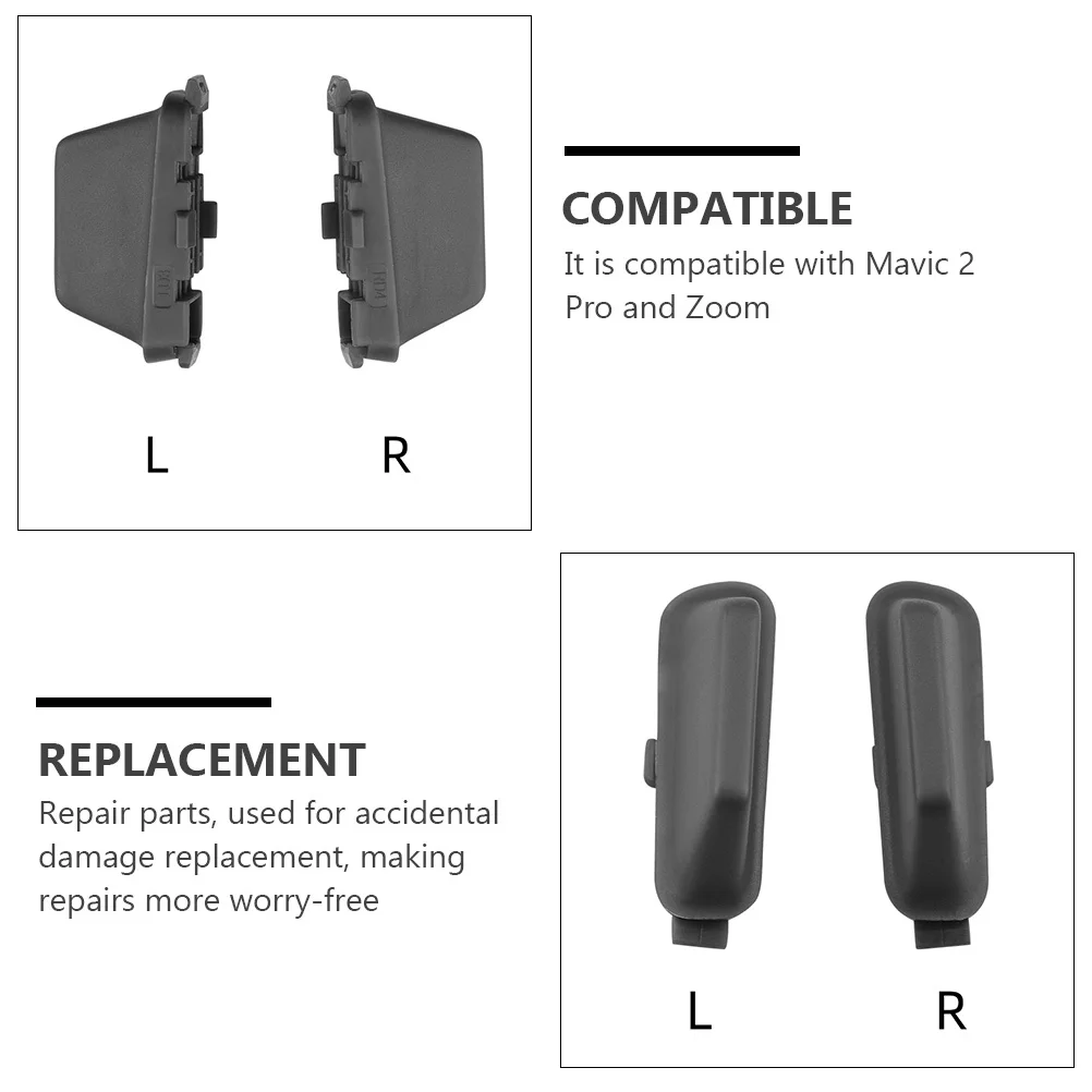 1 par de soporte inferior para 2 Pro Zoom, pieza de repuesto con acabado mate duradero, Kit de pie trasero para Dron