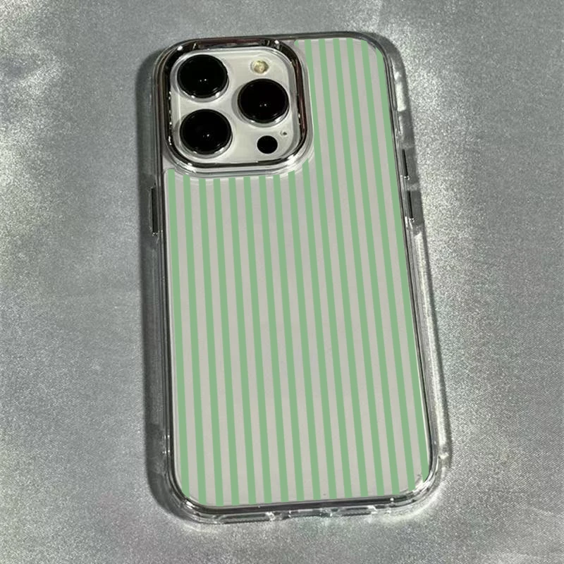 Capa de Telefone para Samsung Galaxy S26 Ultra S25 Plus S24 FE S23 5G com Padrão Listrado Azul Transparente, Protetor de TPU Macio e à Prova de Choque
