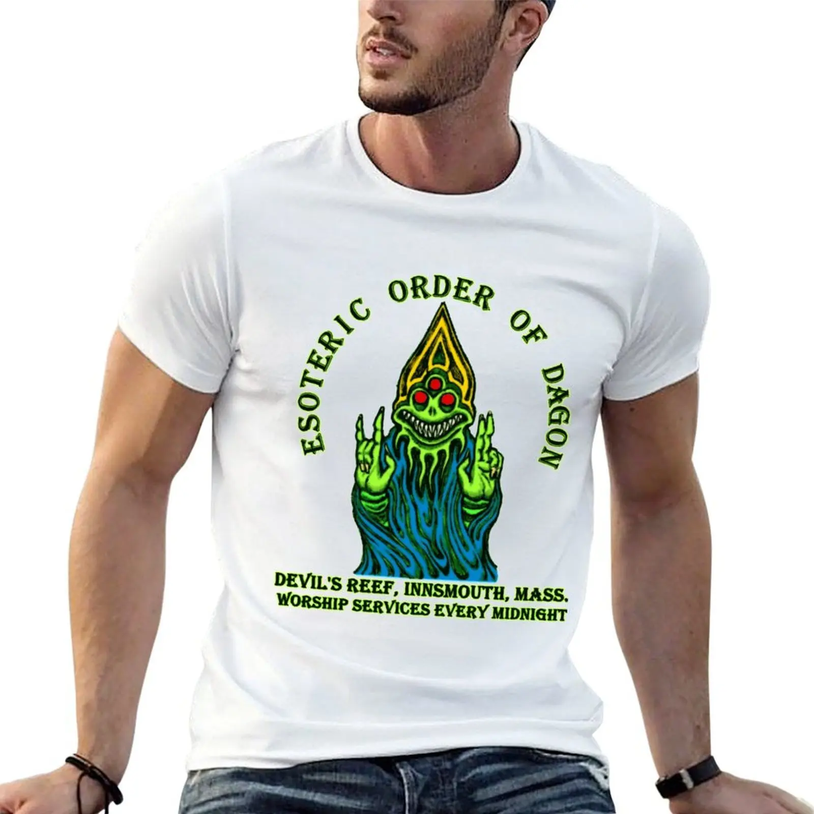 Esoteric Order of Dagon T-Shirt anime t shirts luxury t-shirt Men's t shirts