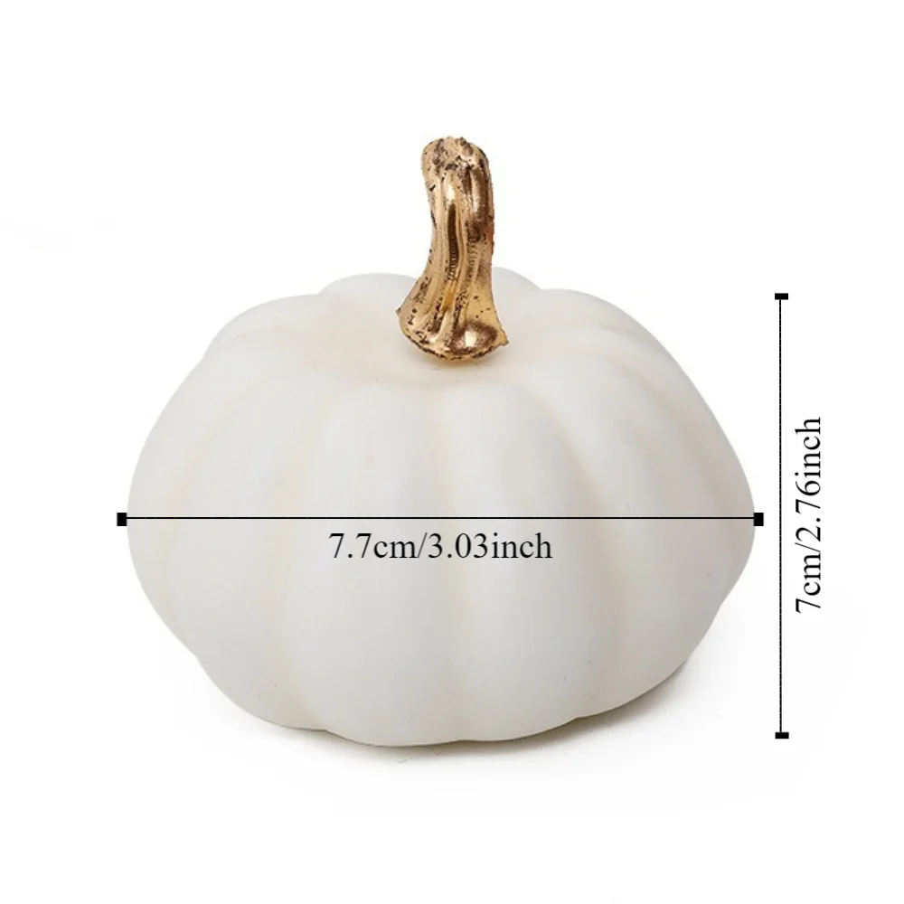 5PCS MIni Halloween Artificial Pumpkins Lifelike Party Holiday Decor Fake Foam Pumpkin Foam Fake Foam Fruit - view 6