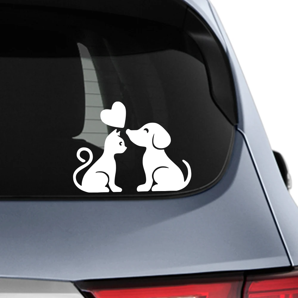 Cute Cat and Dog Car Stickers Auto Whole Body Waterproof Styling Decals Car Whole Body Decorative Stickers Auto Accessories