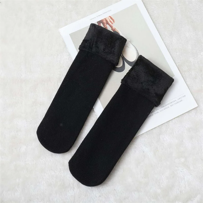 Women Warm Plush Socks Set Autumn Winter Thickening Velvet Boots Female Ladies Lovely Floor Sleeping Thermal Sock Christmas Gift