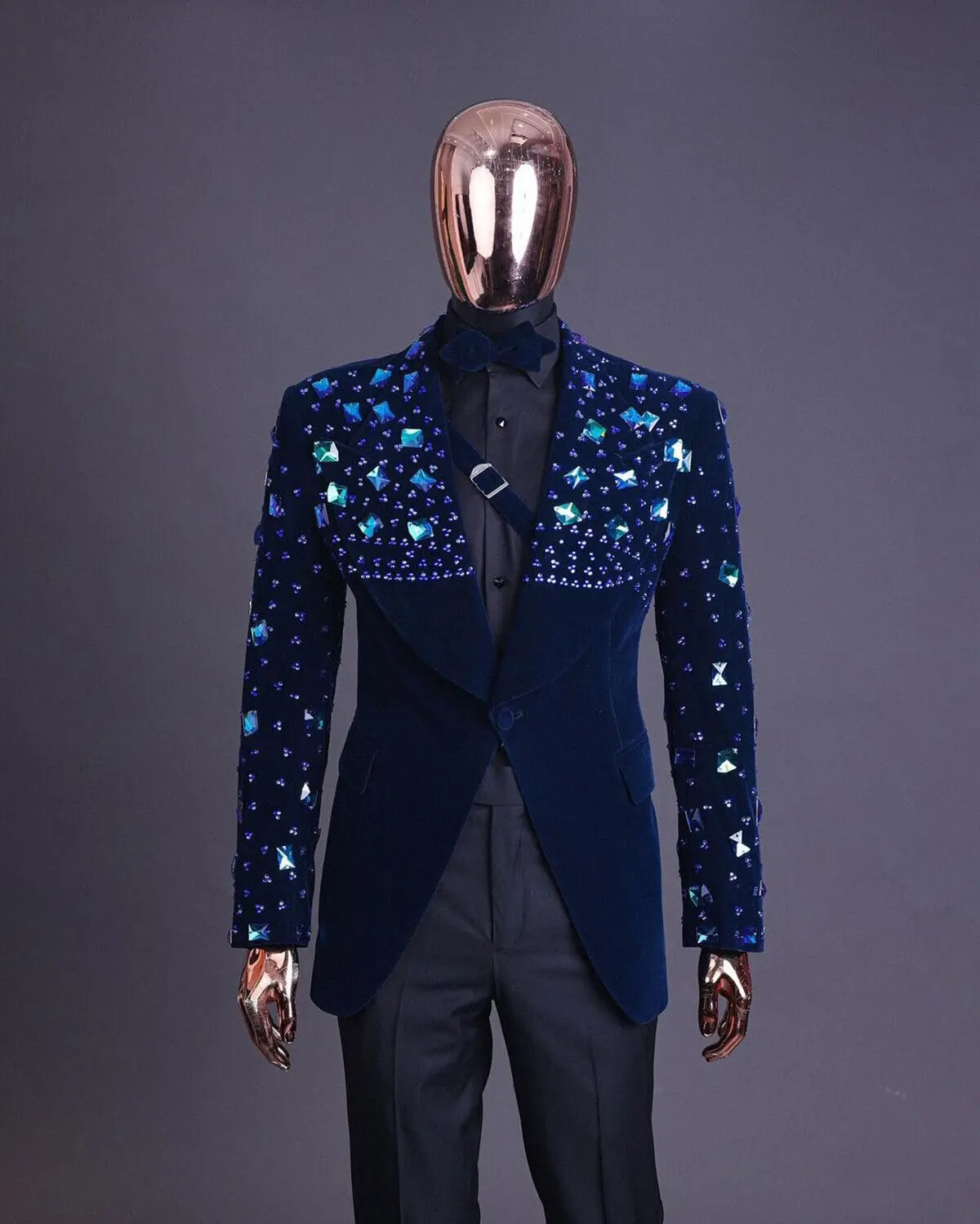 Ternos brilhantes masculinos para casamento, lapela xale, smoking de cristal, festa noturna de baile, calças blazer, roupa do noivo, feitos sob medida, 2 peças