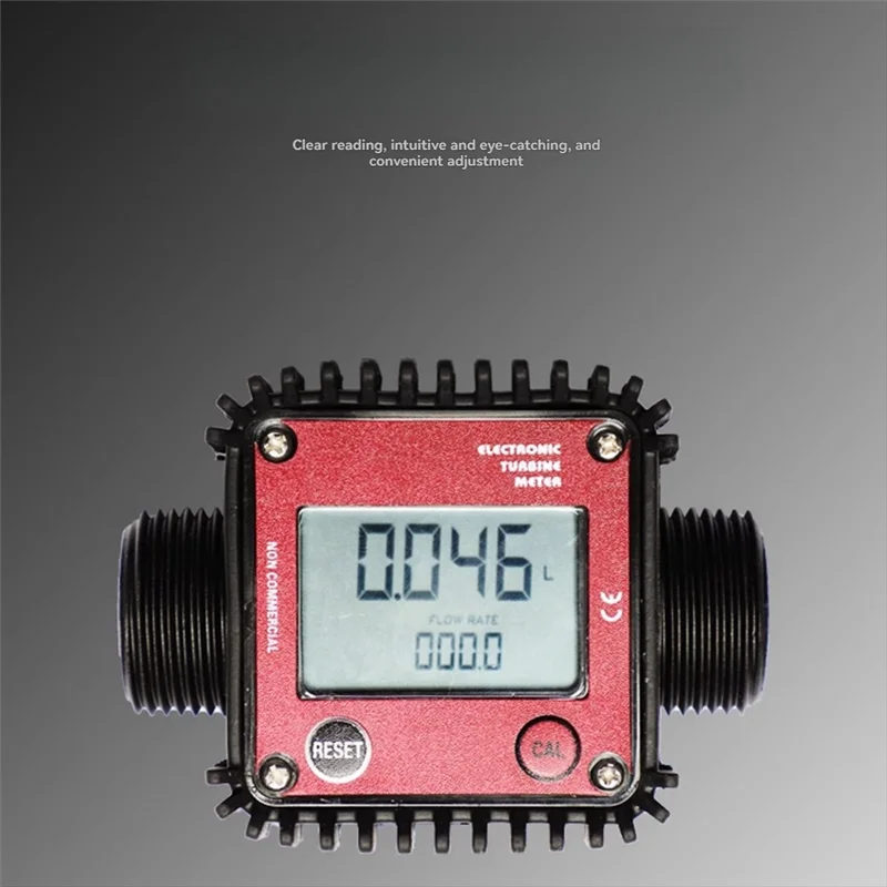 Medidor de fluxo de engrenagem digital GTBL K24 com medidor de fluxo de engrenagem de ureia de água de óleo combustível LCD