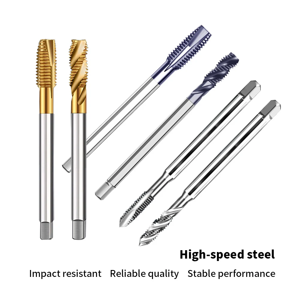 macho-de-roscar-hss-com-cobertura-tin-espiral-de-flauta-reta-haste-longa-de-100mm-ferramenta-cnc-para-roscagem-de-aco-inoxidavel