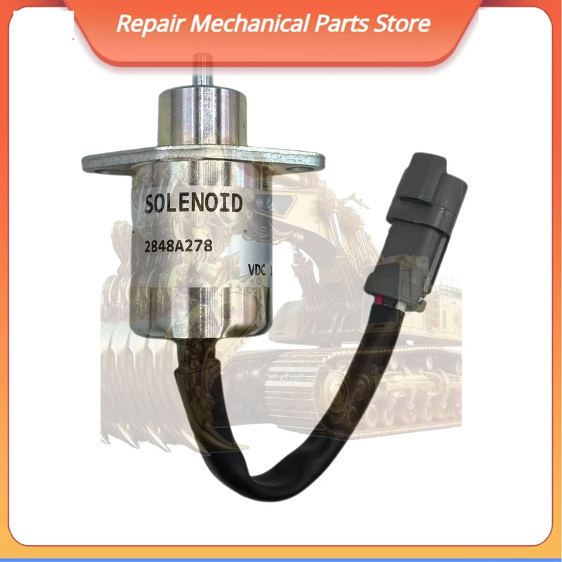 

Dc 12v 2848a278 Запорный клапан топлива Стандартный соленоид отключения для деталей строительной техники