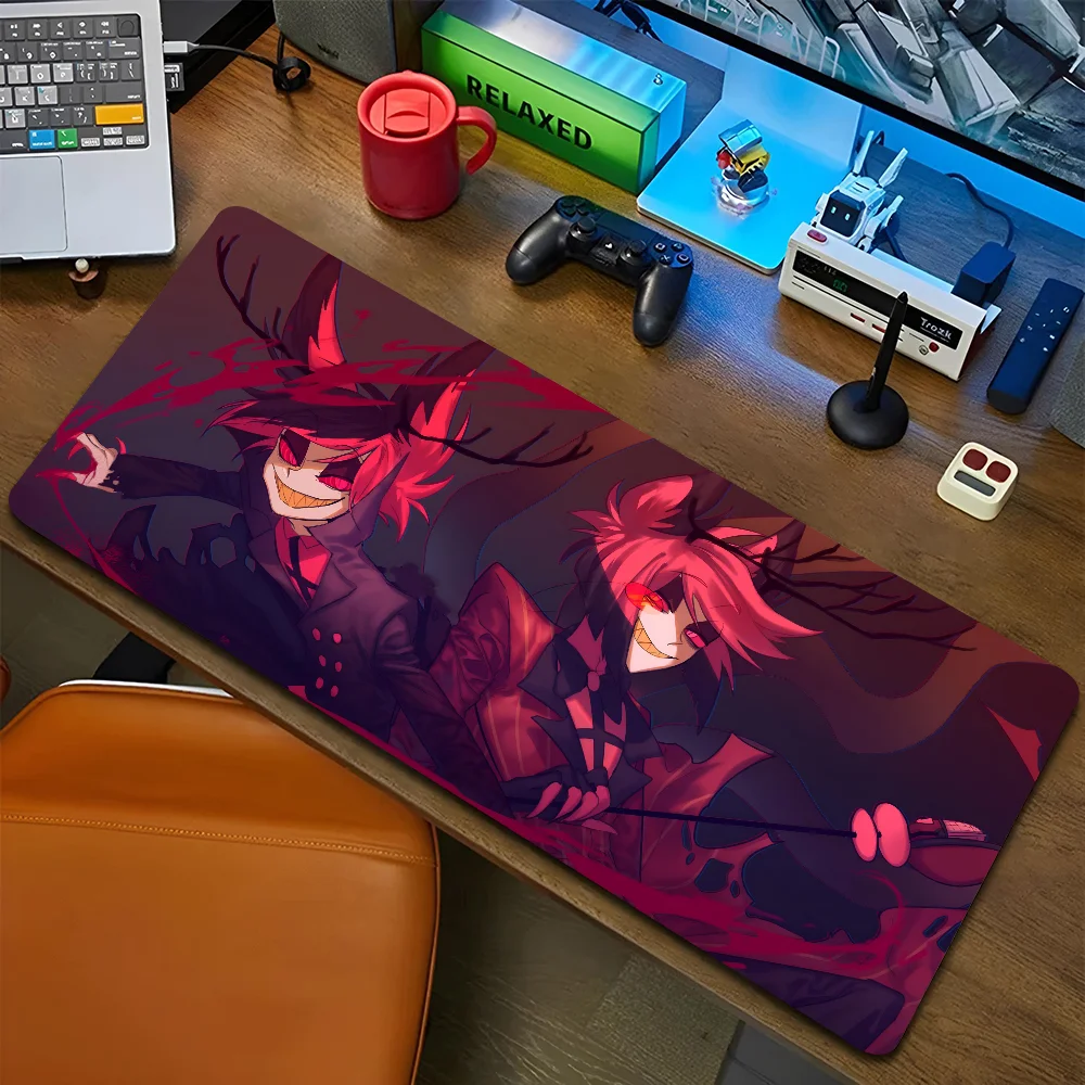 1PC Hot Anime Cool Hazbin Hotel Non-slip Mouse Pad Suitable For Office Computers Laptops E-sports Game Desk Mats XXL Keyboard