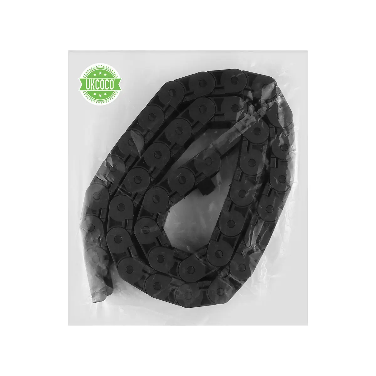 1M Black Plastic Cable Carrier Chain For Cnc Machine Tools 3D Printing Nested Drag Chain Wear-Resistant Linear Motion Protection