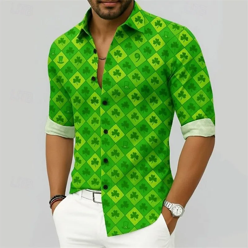 

Новая мужская рубашка с 3D принтом ветки дерева, джинсовая рубашка высокого качества, модная повседневная рубашка с длинным рукавом и воротником, топ