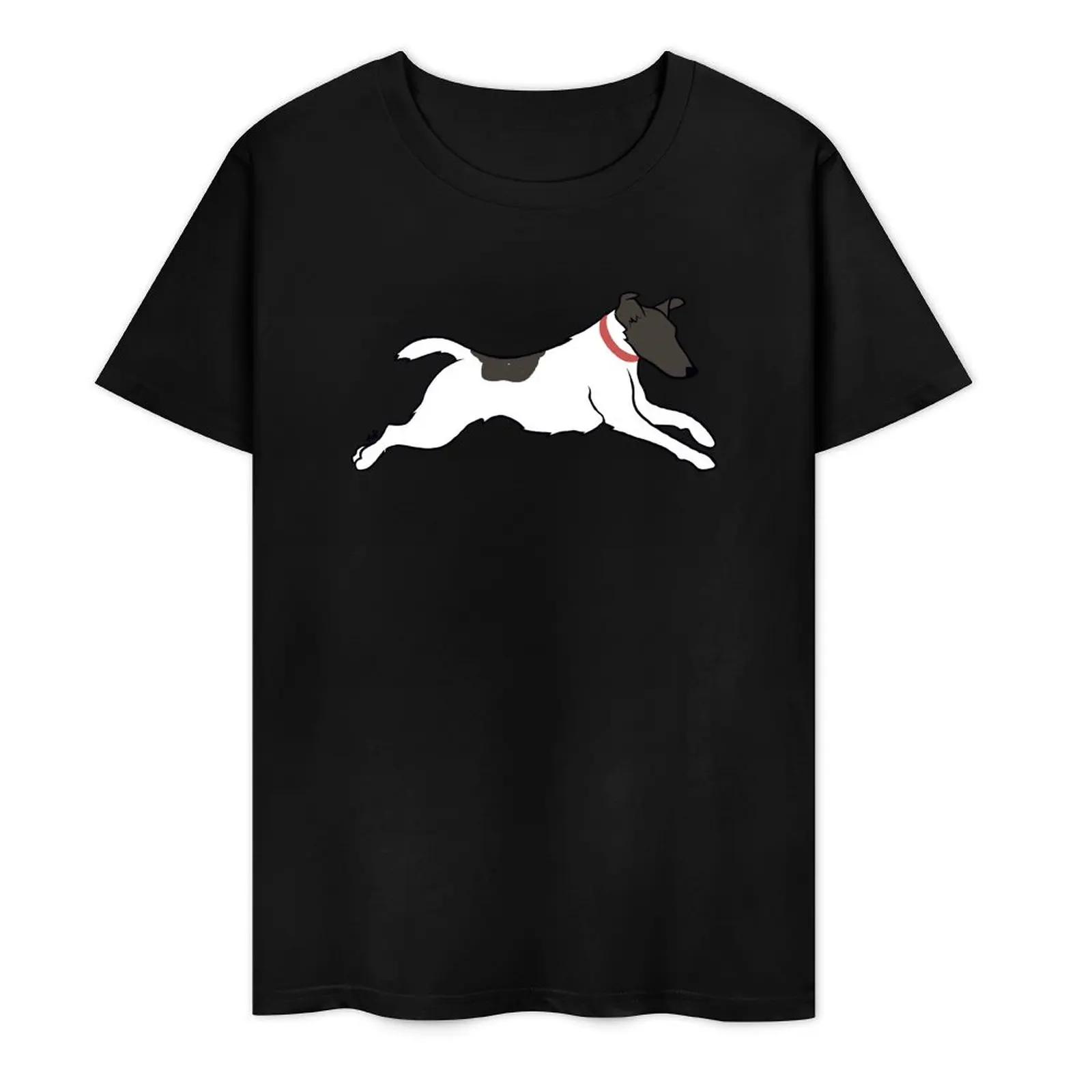 

Running Fox Terrier T-Shirt man clothes man t shirt plus sizes graphics T-shirts for men cotton