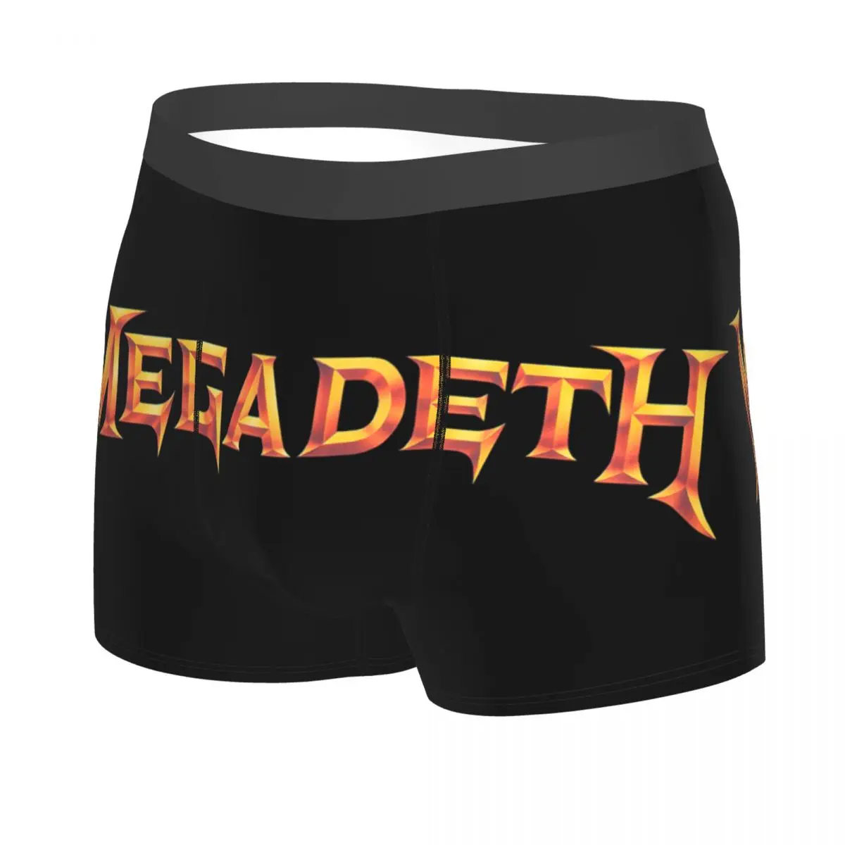 Heavy Metal Rock Roll Music Megadeths Print Boxer Shorts per uomo stampa 3D intimo mutandine slip mutande elasticizzate