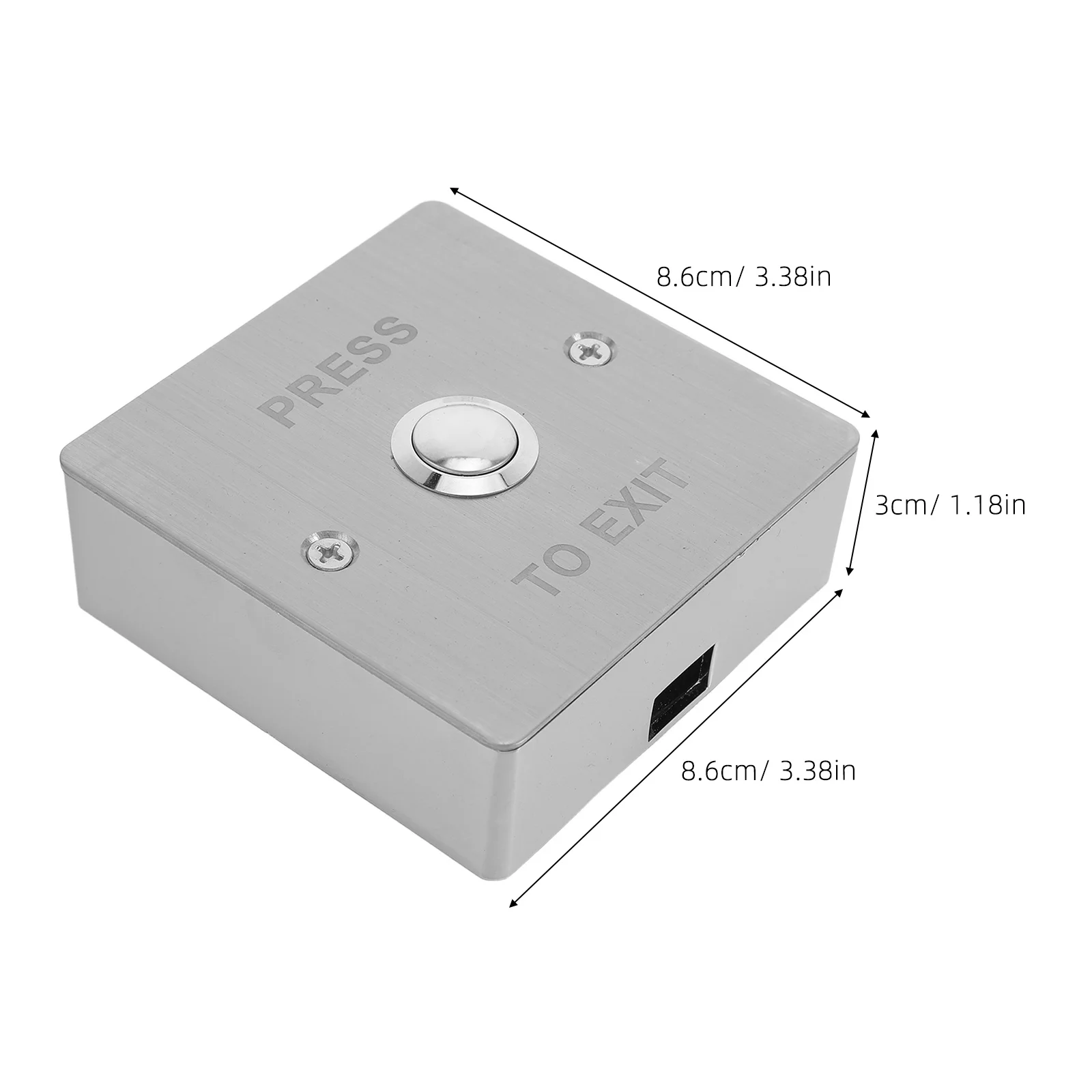 زر خروج الوصول إلى الباب من الفولاذ المقاوم للصدأ اضغط للخروج على زر الأمان للأبواب الأوتوماتيكية والدخول المكتبي التجاري والمدرسة